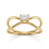 Anel Ana com Banho de Ouro 18k