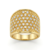 Anel com Brilho banhado a ouro 18k