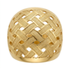 Anel Entrelaço com banho de ouro 18k