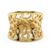 Anel Vazado com de ouro 18k