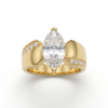 Anel Realeza com banho de ouro 18k