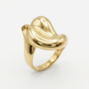 Anel Deslumbre com banho de ouro 18k