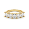 Anel Sete Cristais com banho de ouro 18k