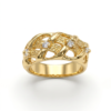 Anel Luanda com banho de ouro 18k